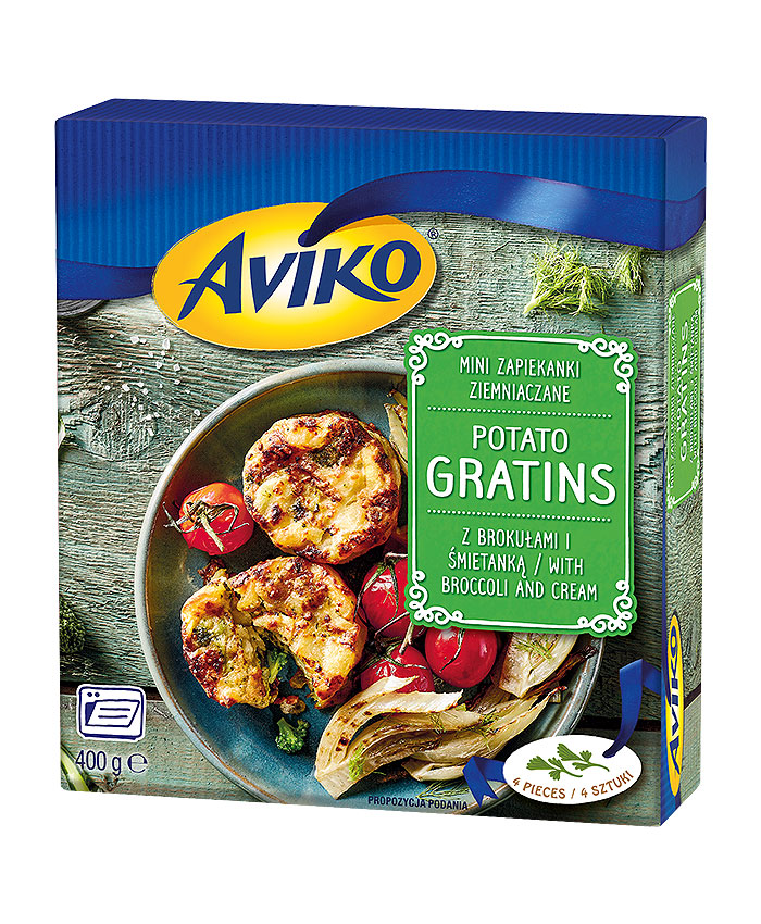 GRATINS Z BROKUŁAMI I ŚMIETANKĄ